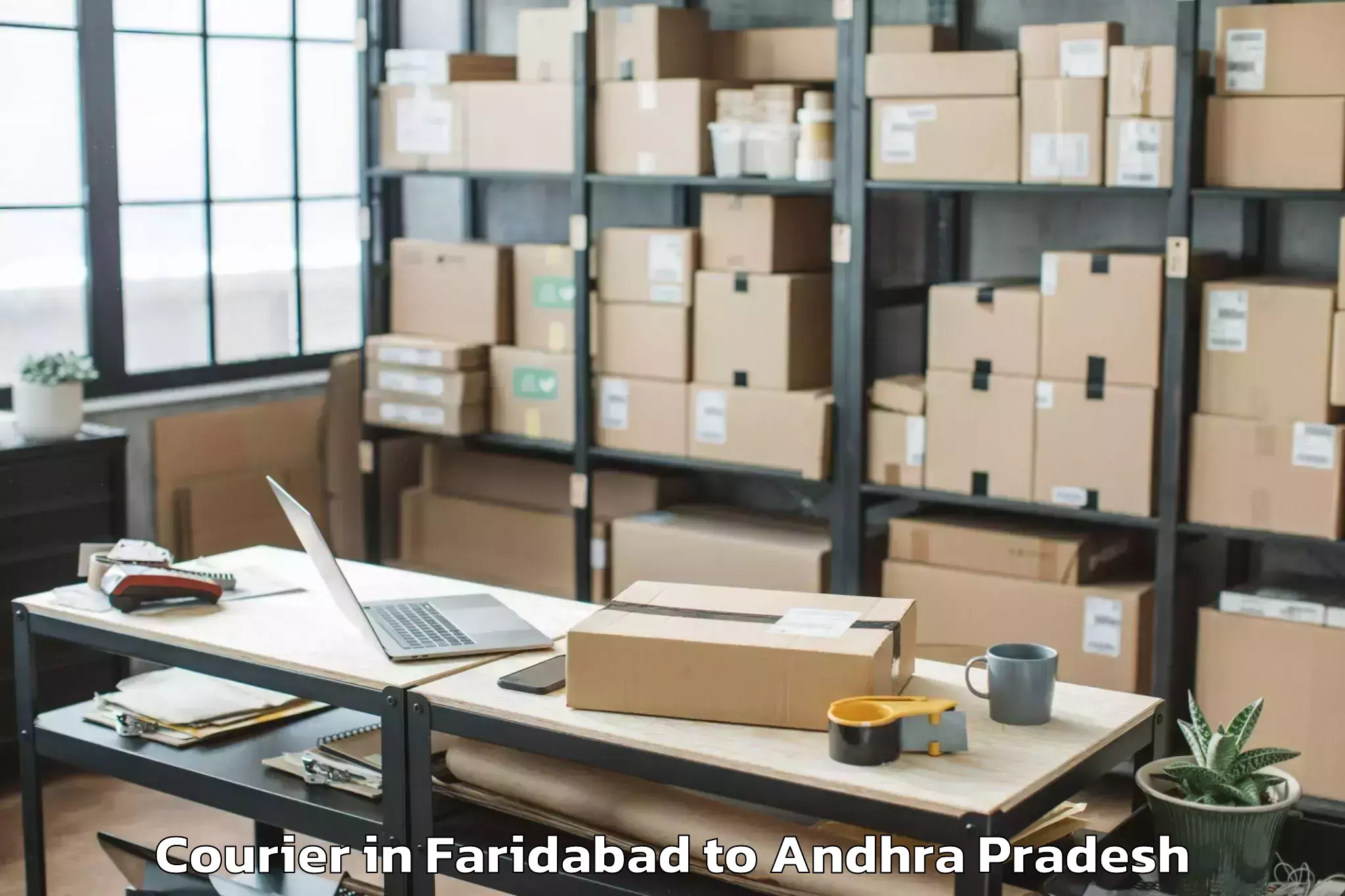 Easy Faridabad to Pentapadu Courier Booking